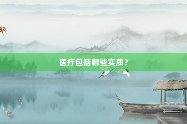 医疗包括哪些实质？
