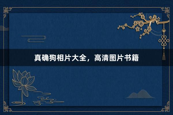 真确狗相片大全，高清图片书籍